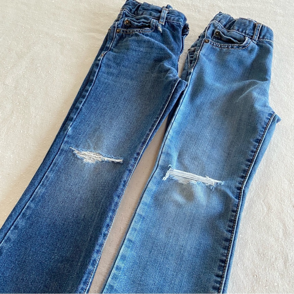 Cat & Jack and The Children’s Place Bundle of 5 Pairs of Size 5 and 5T Jeans - Picture 11 of 16